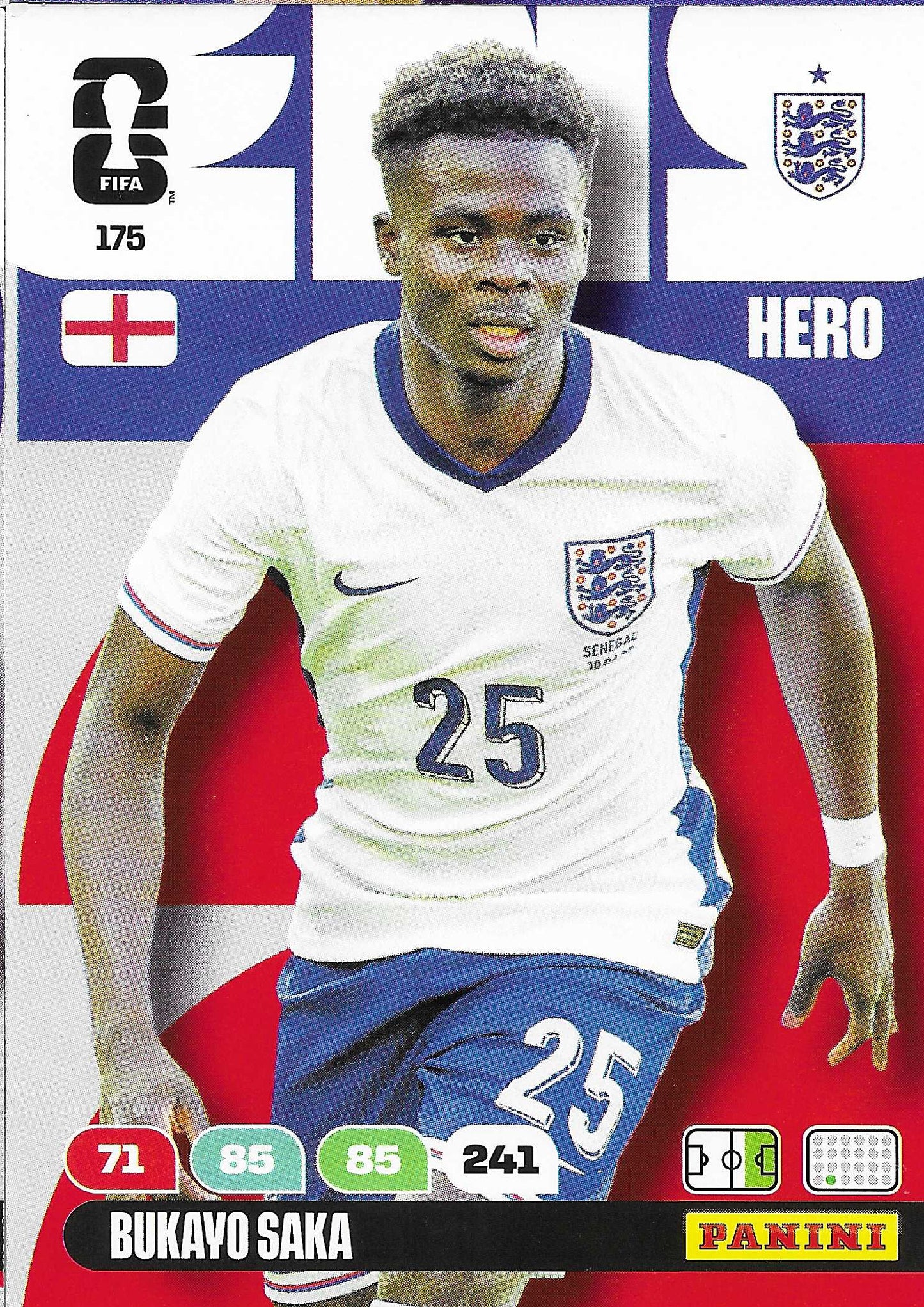 Bukayo Saka Básica (175) - Adrenalyn XL World Cup 2026