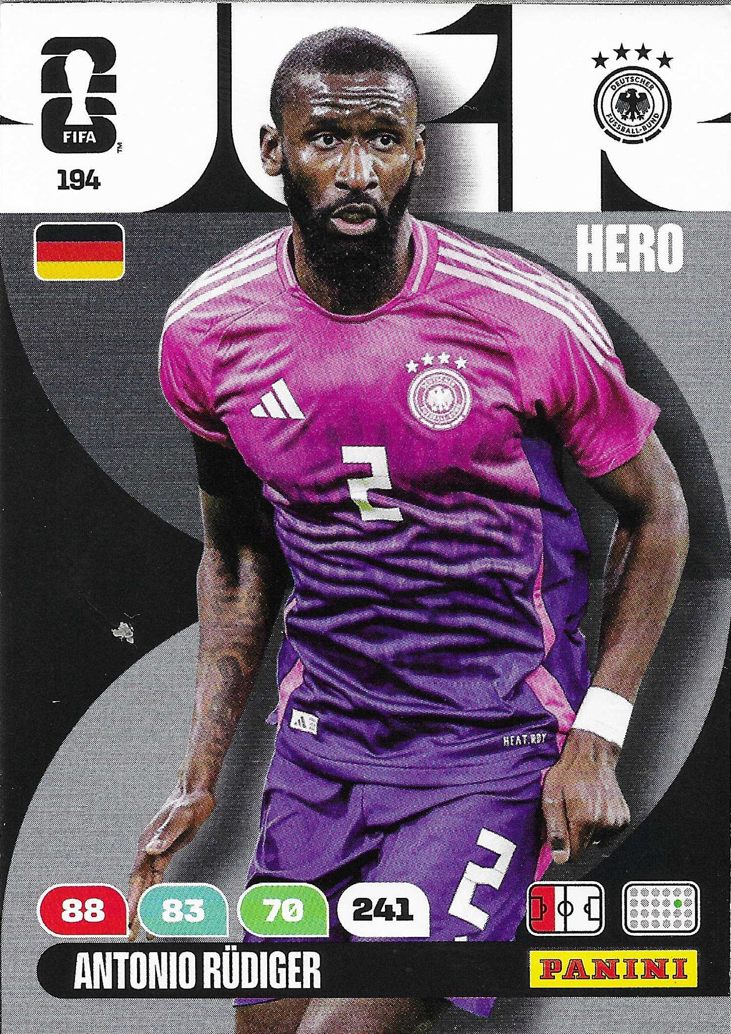 Antonio Rüdiger Básica (194) - Adrenalyn XL World Cup 2026