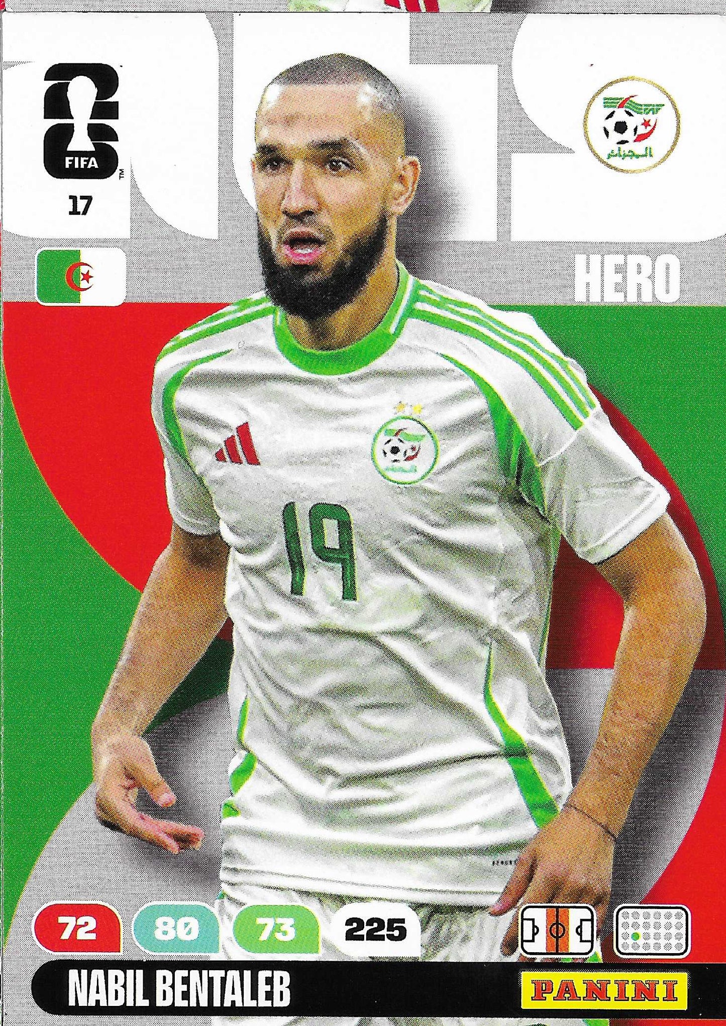 Nabil Bentaleb Básica (17) - Adrenalyn XL World Cup 2026