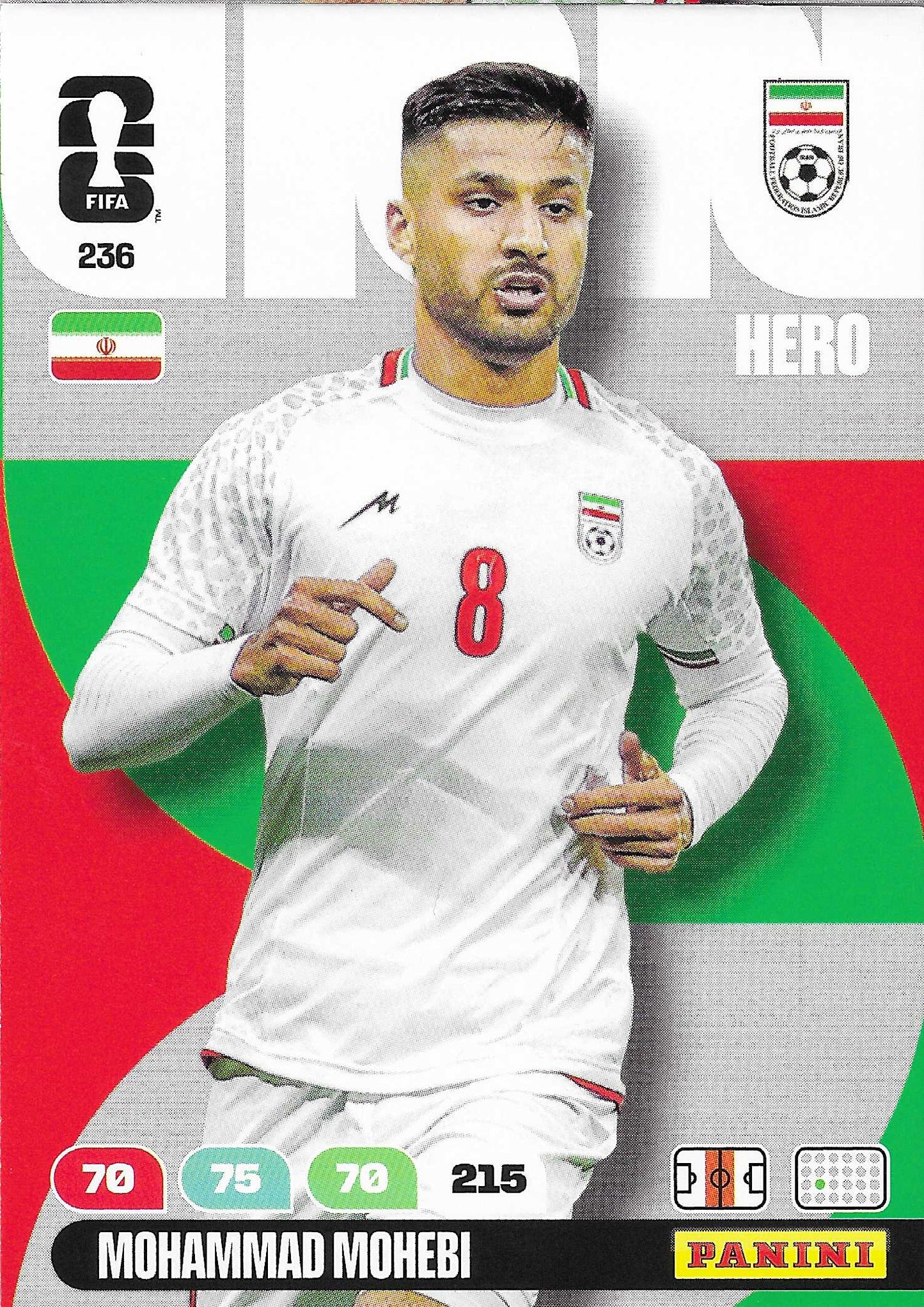 Mohammad Mohebi Básica (236) - Adrenalyn XL World Cup 2026