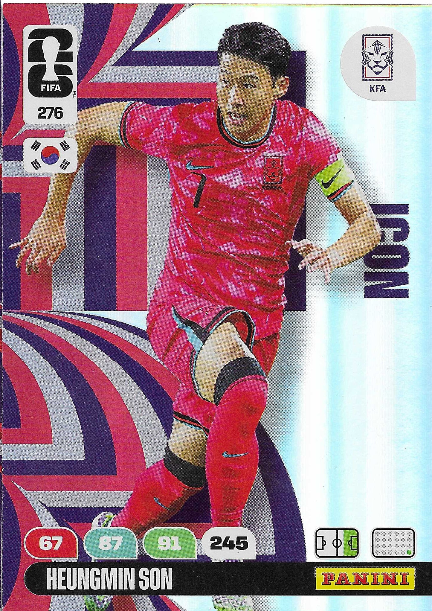 Heungmin Son Icon (276) - Adrenalyn XL World Cup 2026