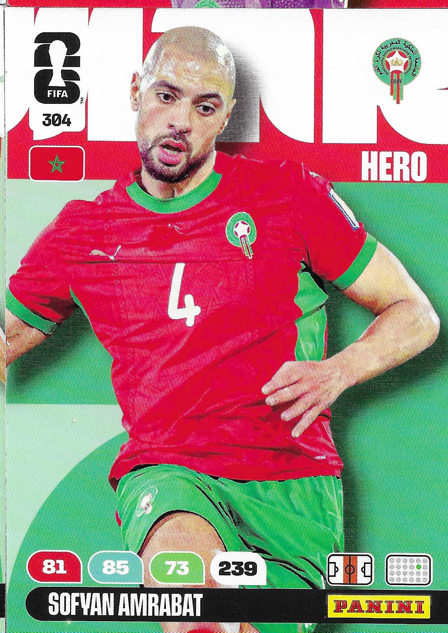 Sofyan Amrabat Básica (304) - Adrenalyn XL World Cup 2026