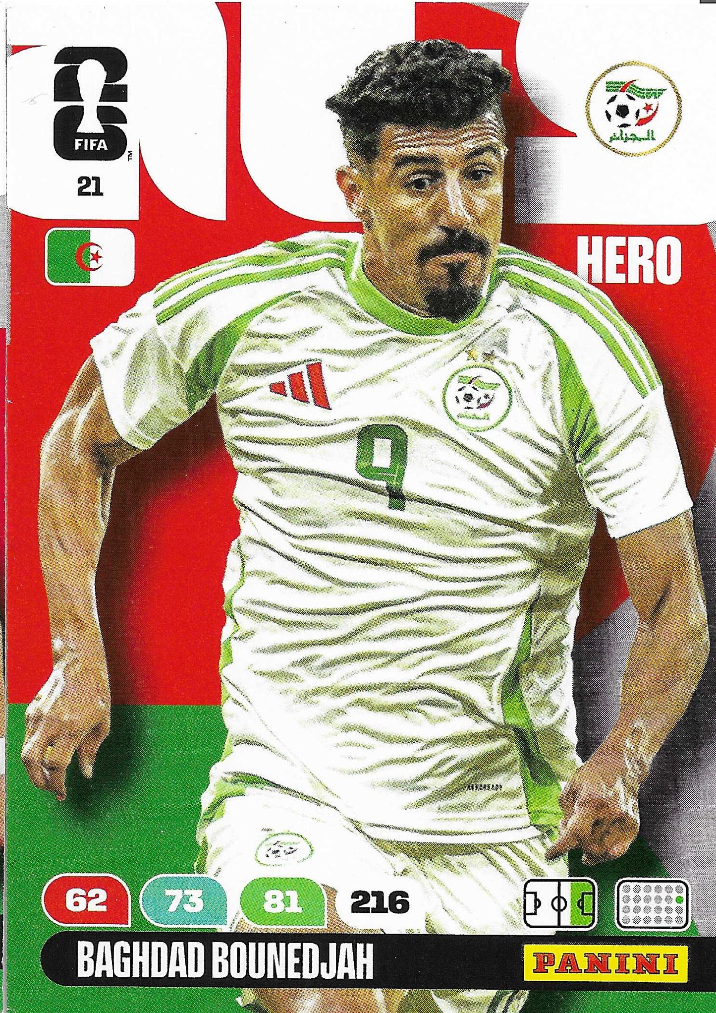 Baghdad Bounedjah Básica (21) - Adrenalyn XL World Cup 2026