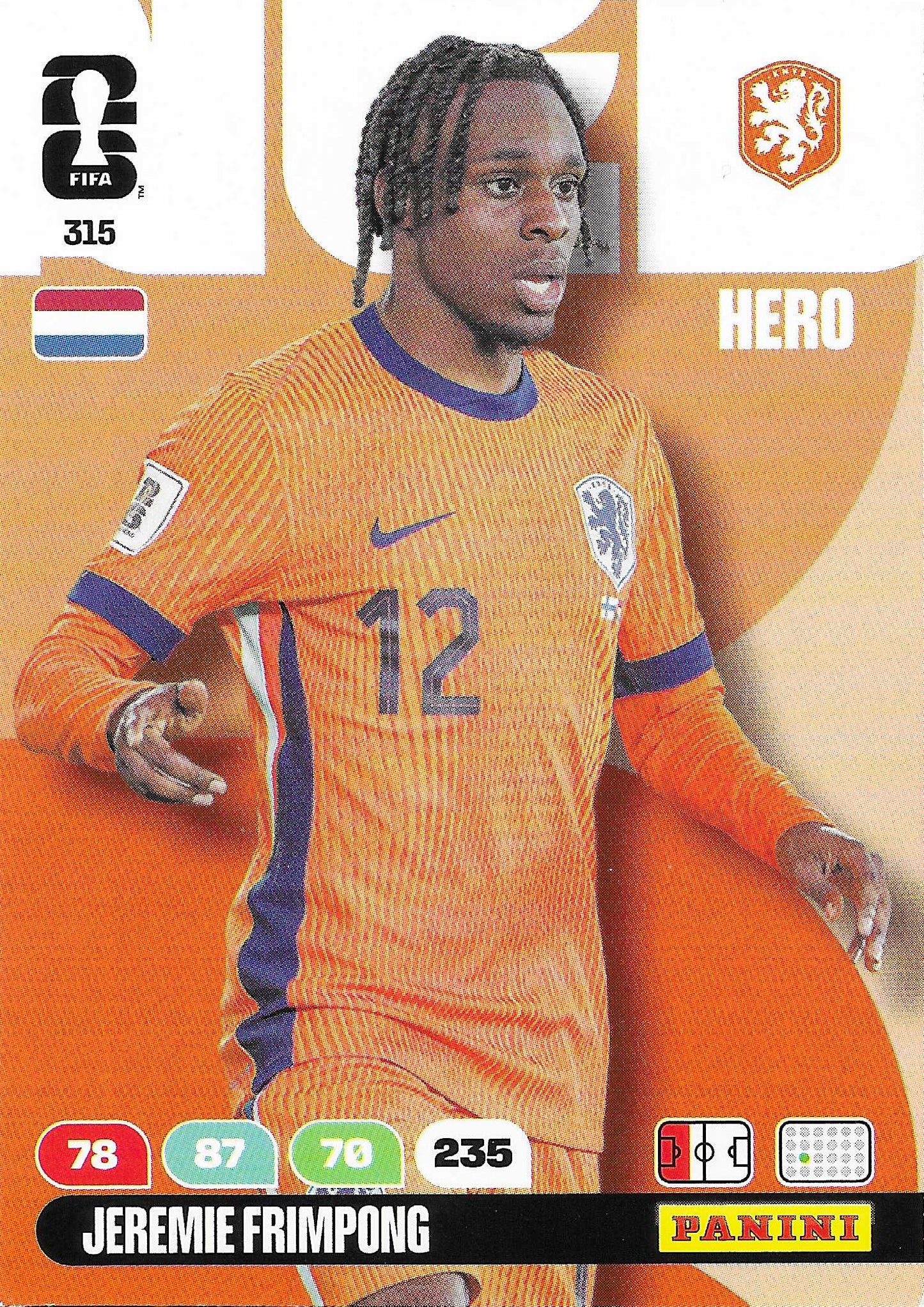 Jeremie Frimpong Básica (315) - Adrenalyn XL World Cup 2026