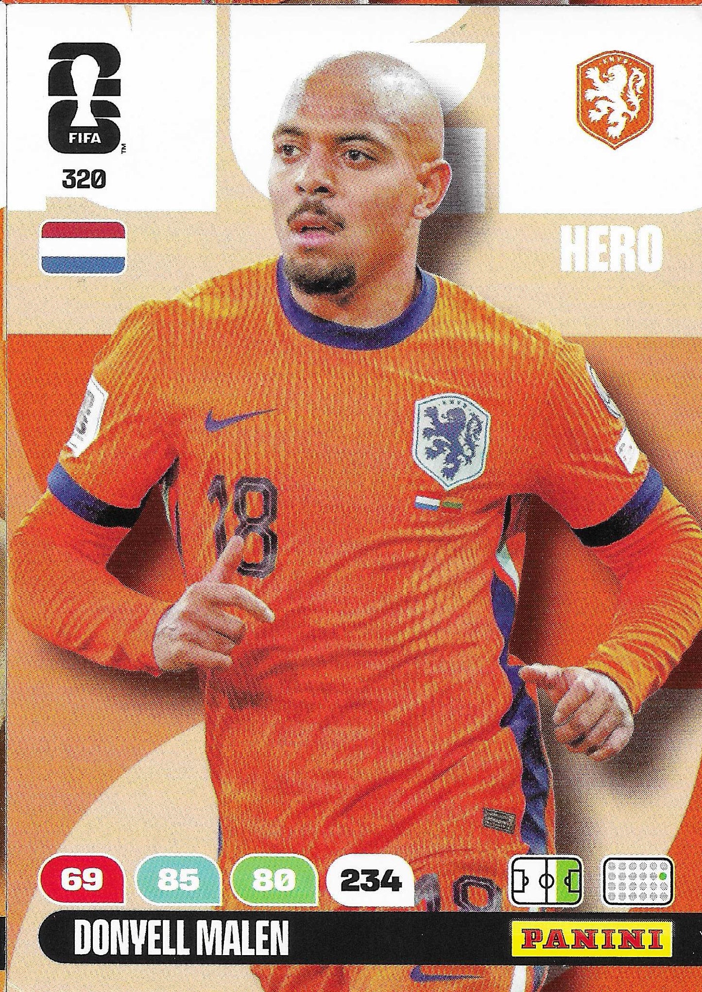 Donyell Malen Básica (320) - Adrenalyn XL World Cup 2026