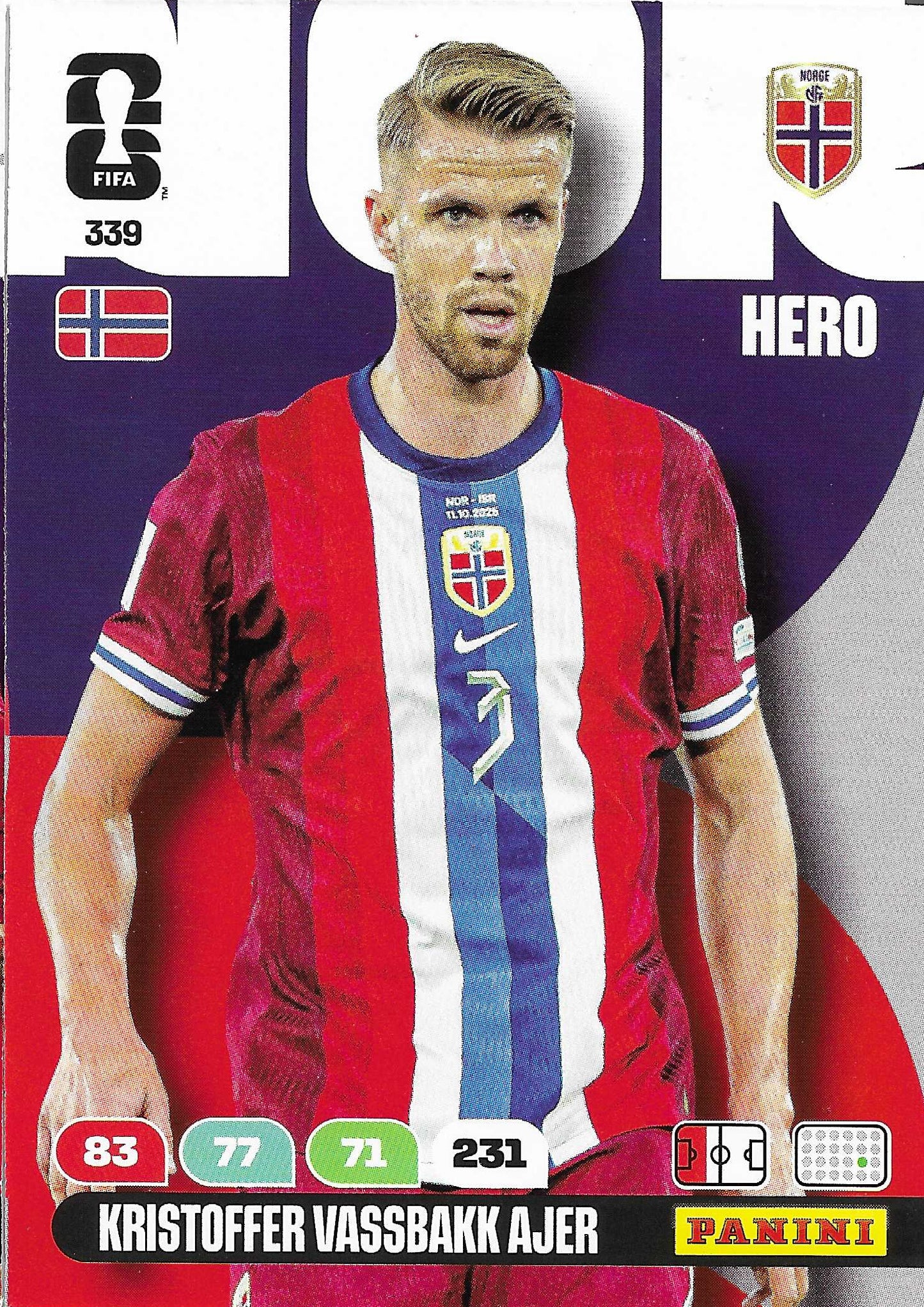 Kristoffer Vassbakk Ajer Básica (339) - Adrenalyn XL World Cup 2026