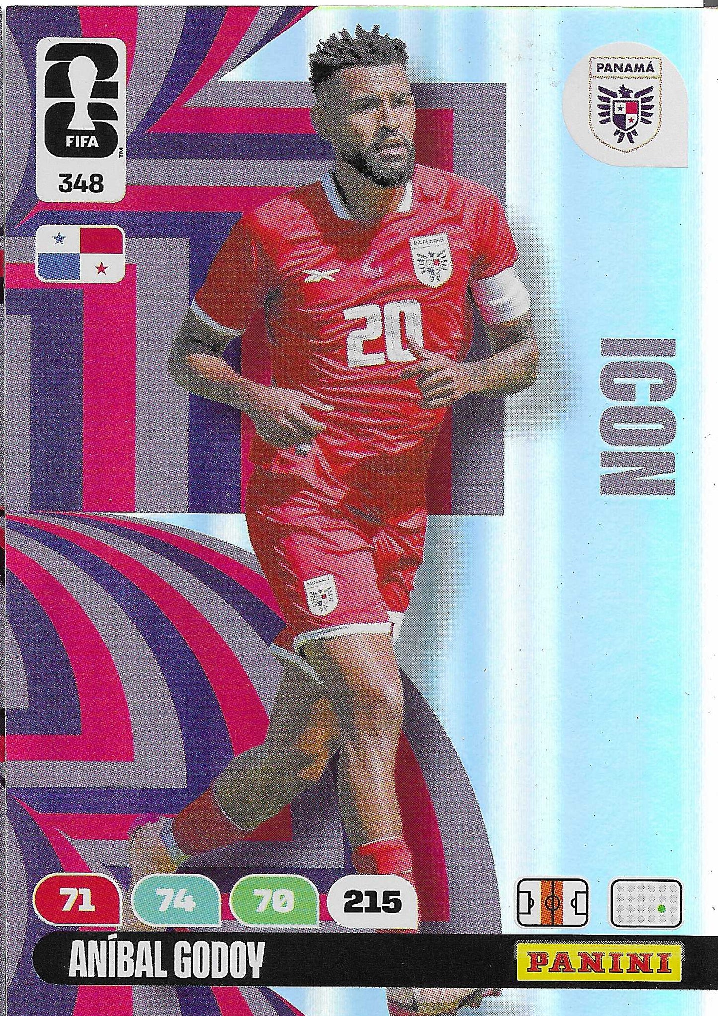 Aníbal Godoy Icon (348) - Adrenalyn XL World Cup 2026