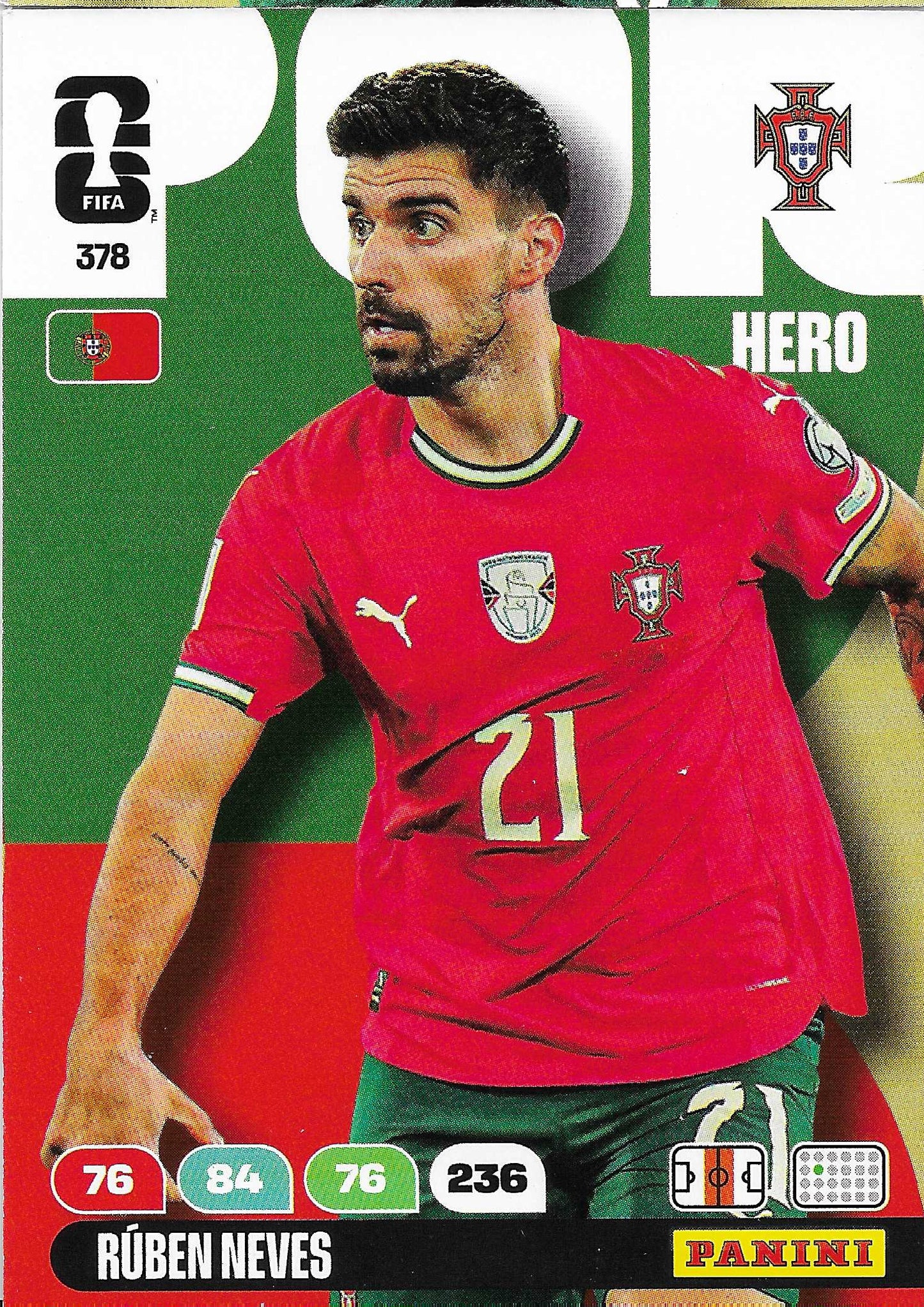 Rúben Neves Básica (378) - Adrenalyn XL World Cup 2026