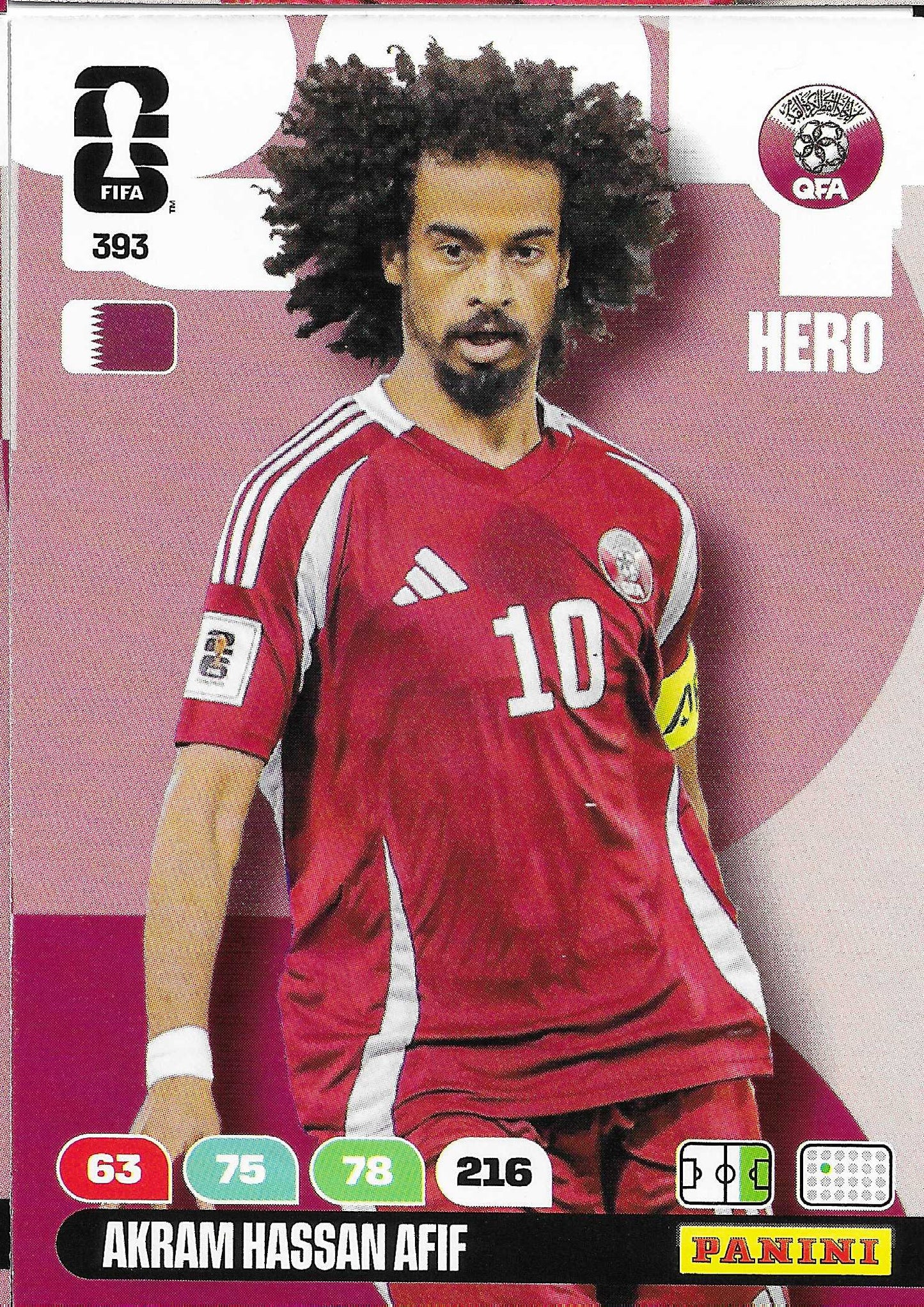 Akram Hassan Afif Básica (393) - Adrenalyn XL World Cup 2026
