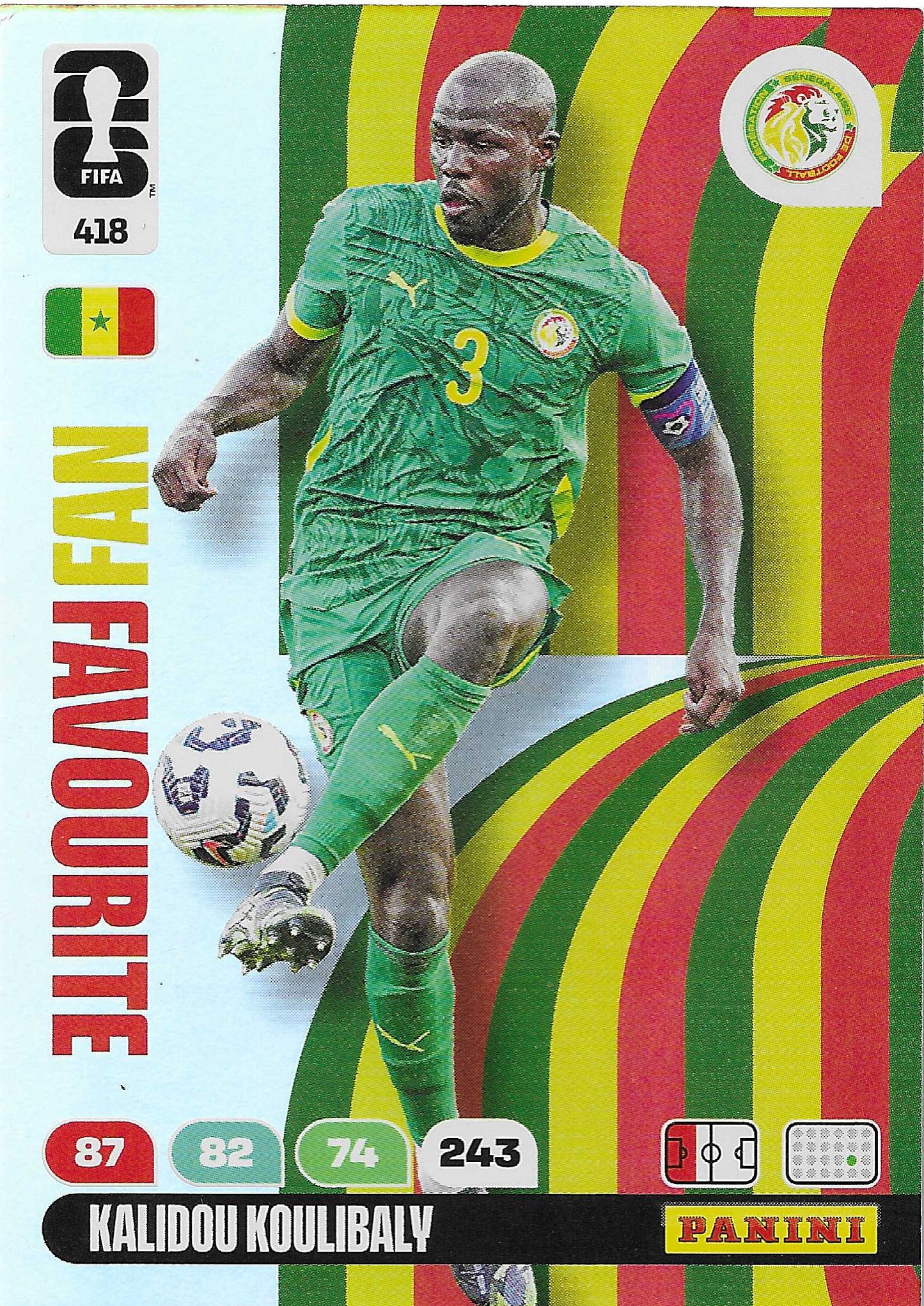 Kalidou Koulibaly Fan Favorite (418) - Adrenalyn XL World Cup 2026