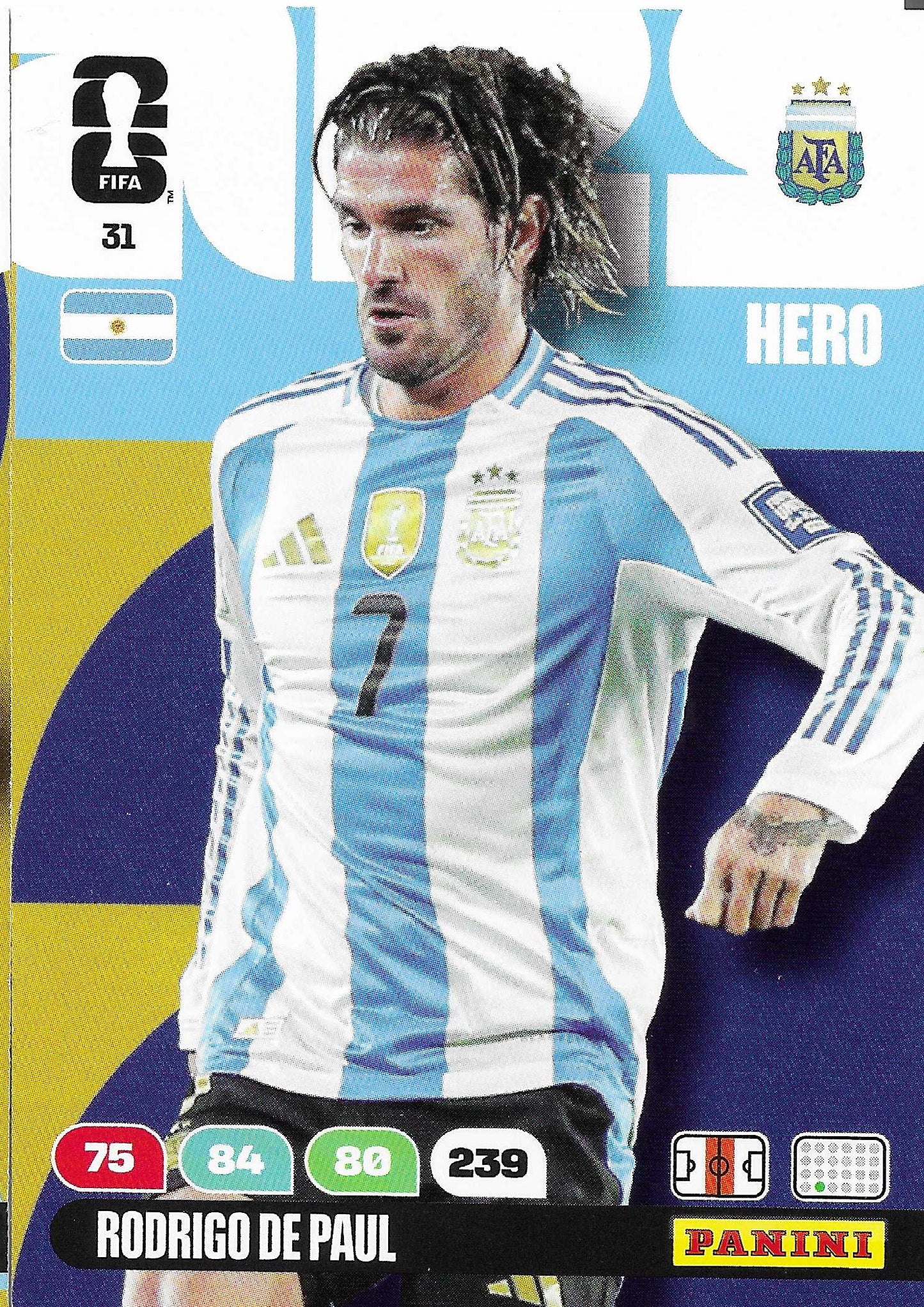 Rodrigo De Paul Básica (31) - Adrenalyn XL World Cup 2026