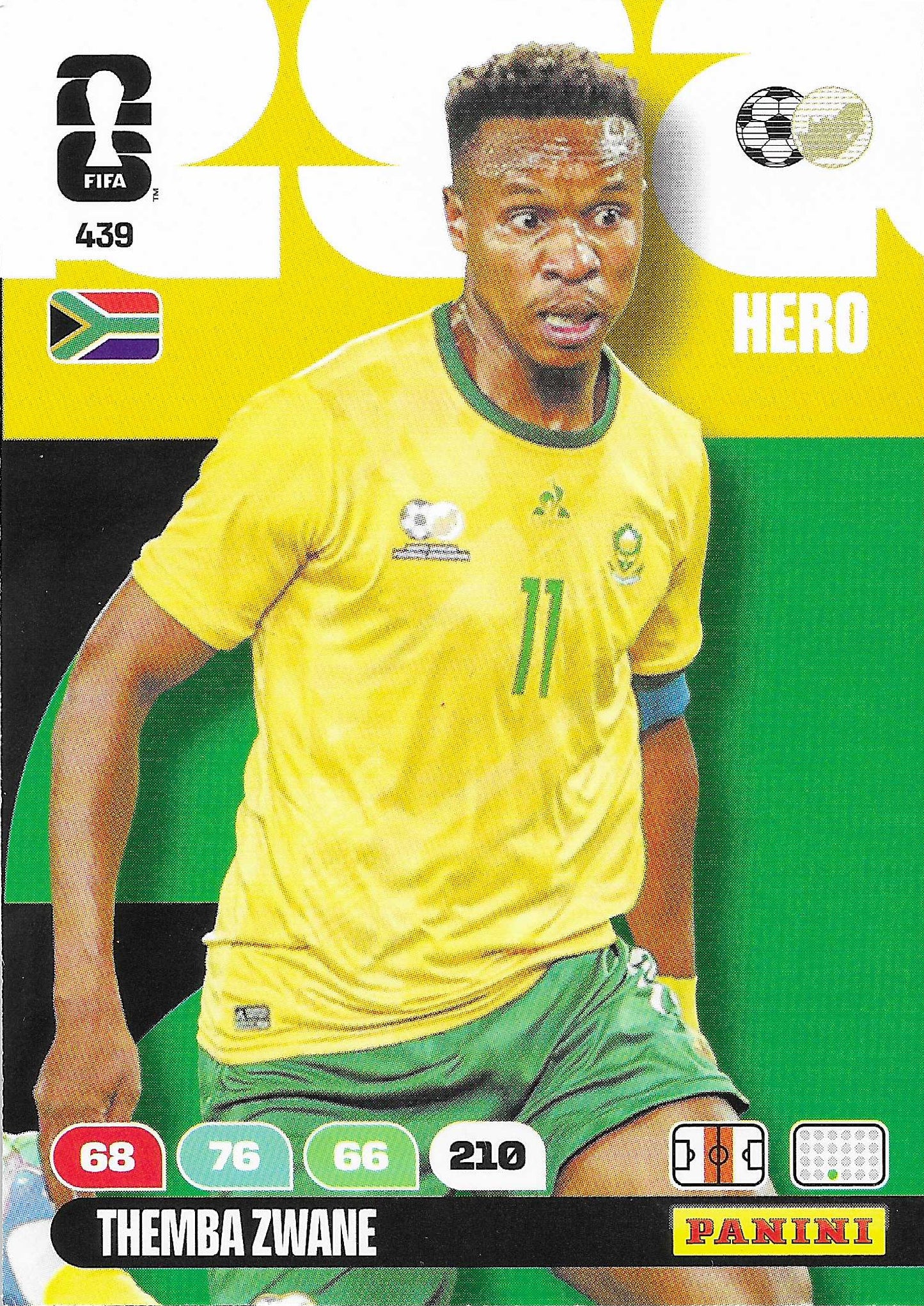 Themba Zwane Básica (439) - Adrenalyn XL World Cup 2026