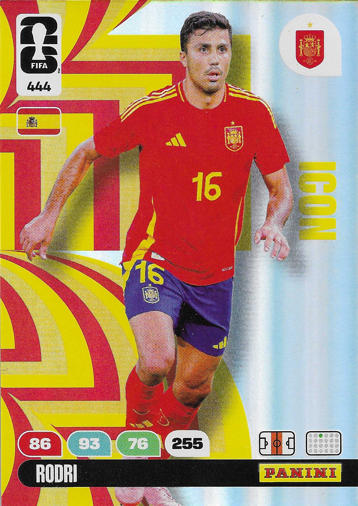Rodri Icon (444) - Adrenalyn XL World Cup 2026