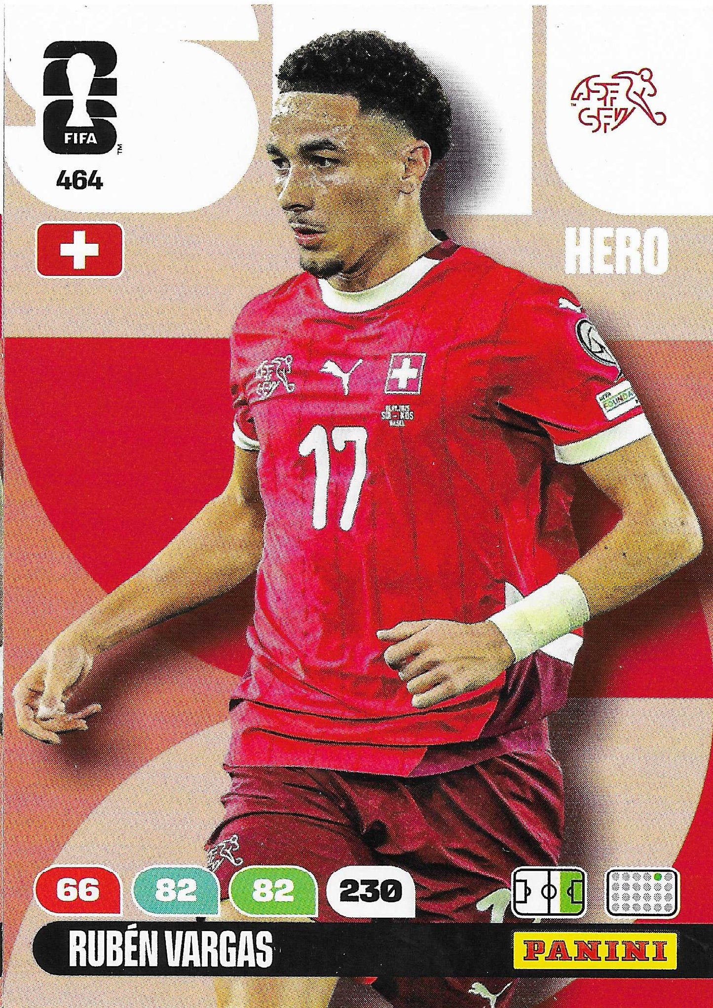Rubén Vargas Básica (464) - Adrenalyn XL World Cup 2026