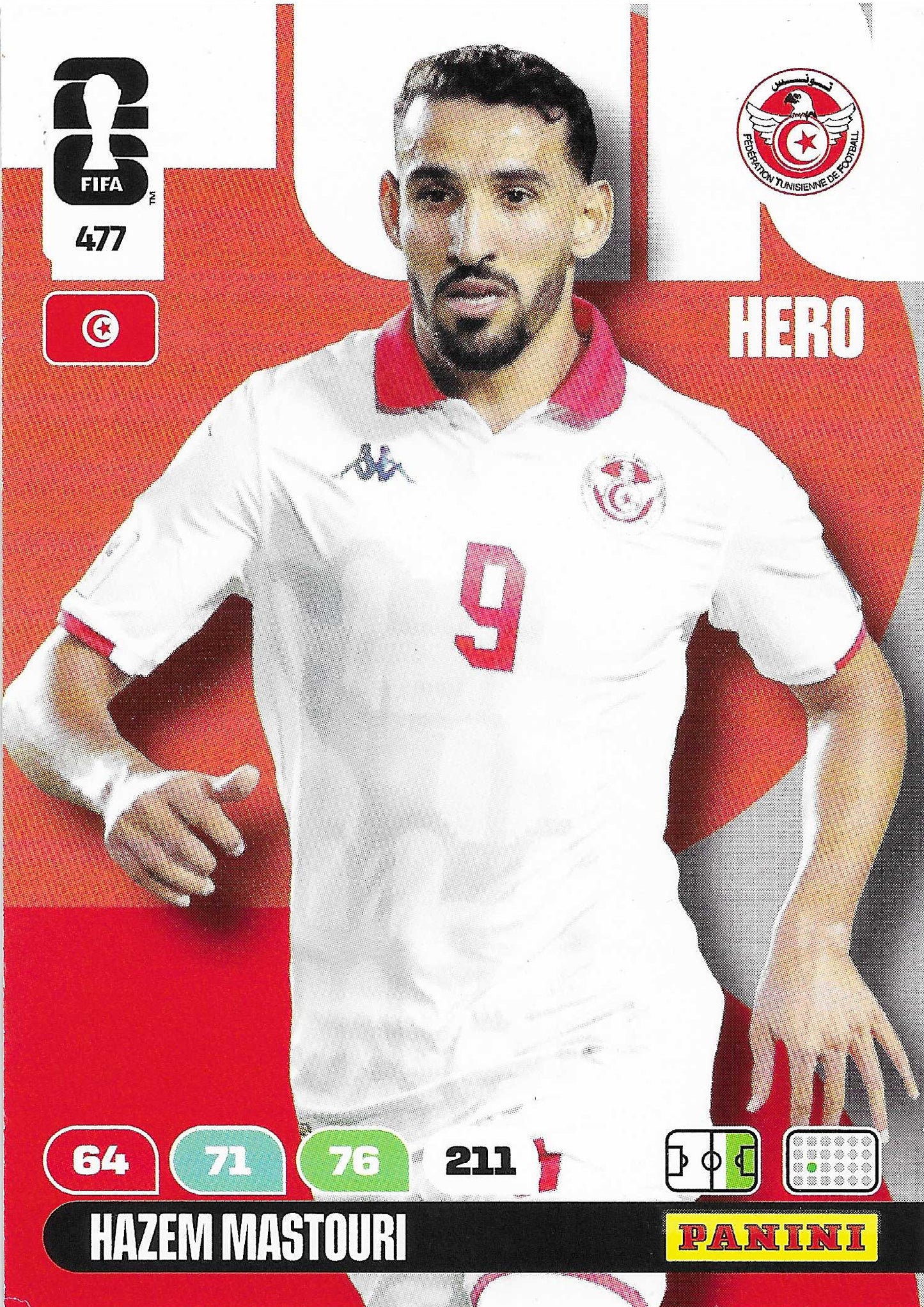 Hazem Mastouri Básica (477) - Adrenalyn XL World Cup 2026
