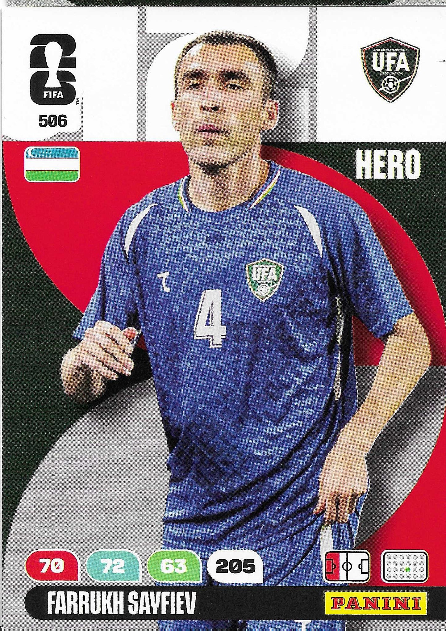 Farrukh Sayfiev Básica (506) - Adrenalyn XL World Cup 2026