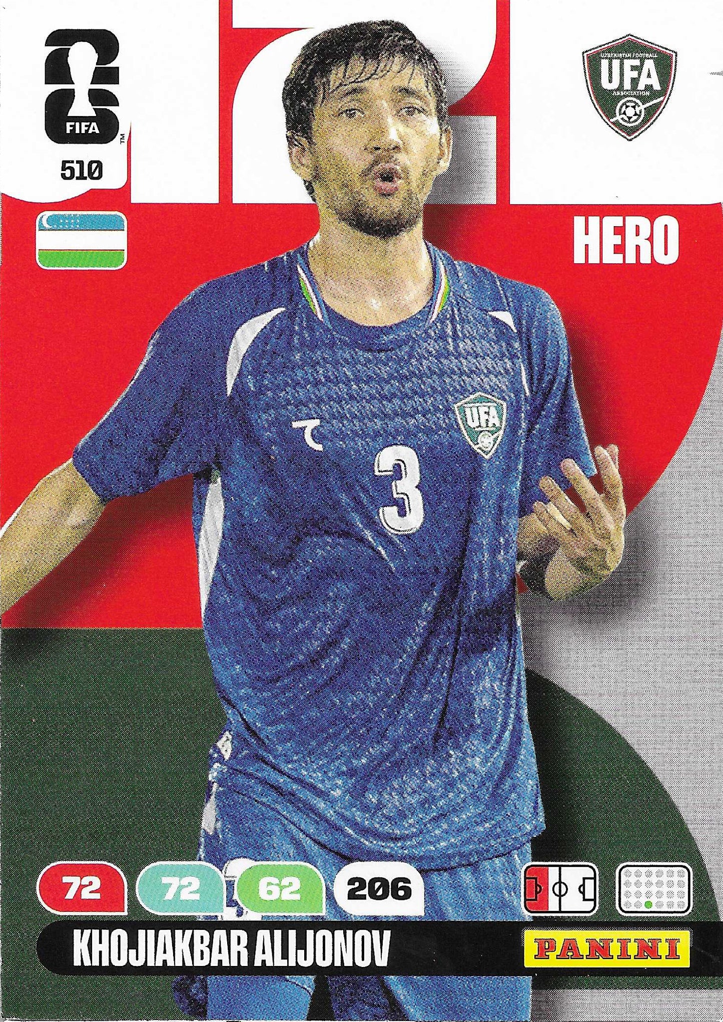 Khojakbar Alijonov Básica (510) - Adrenalyn XL World Cup 2026