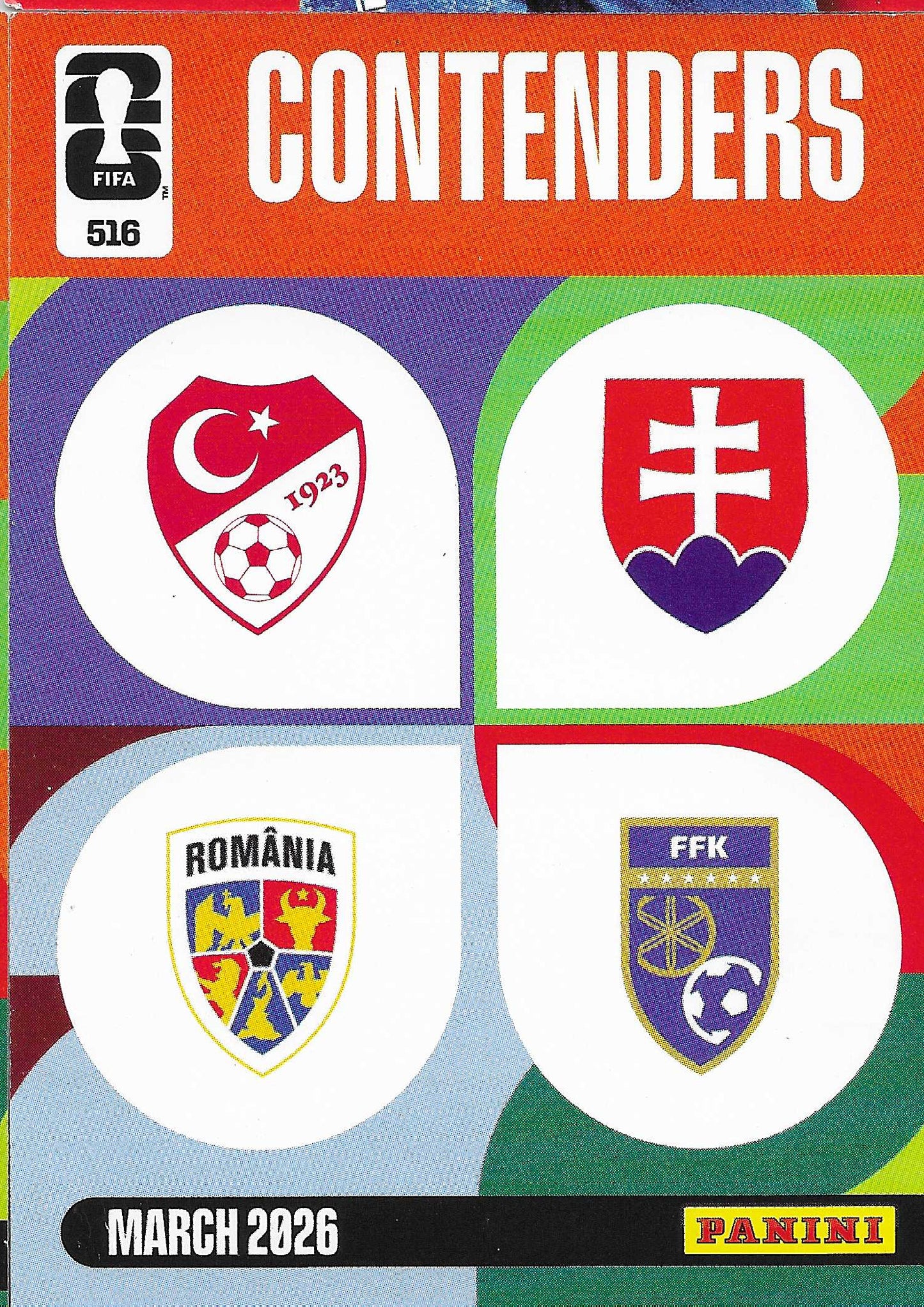 TUR - ROU / SVK - KOS Contenders (516) - Adrenalyn XL World Cup 2026