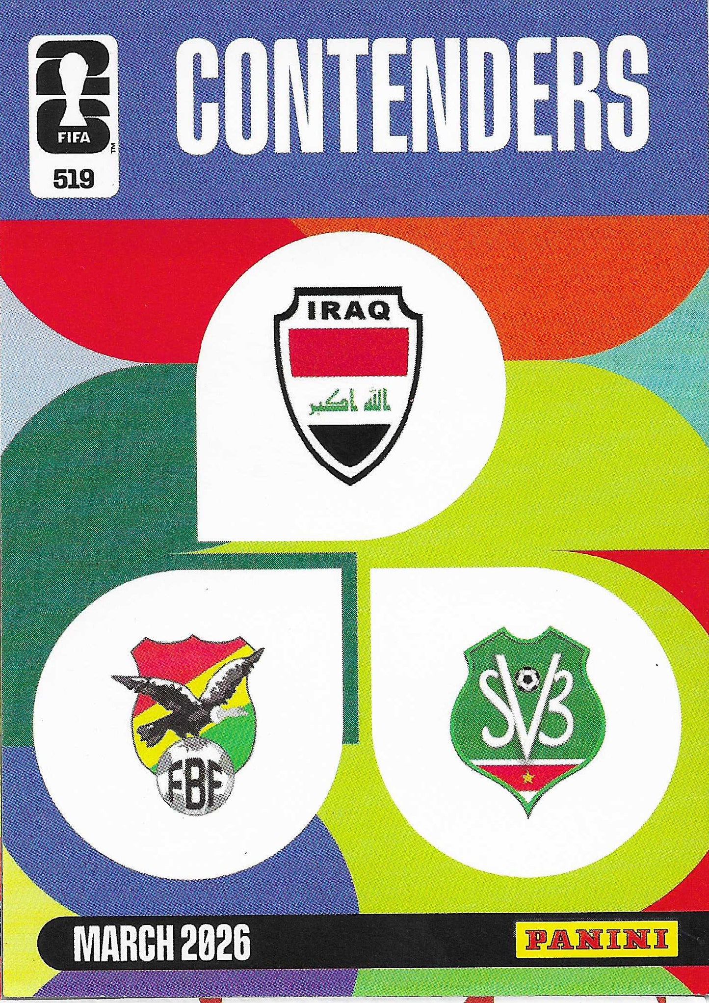 SUR - BOL / IRQ Contenders (519) - Adrenalyn XL World Cup 2026