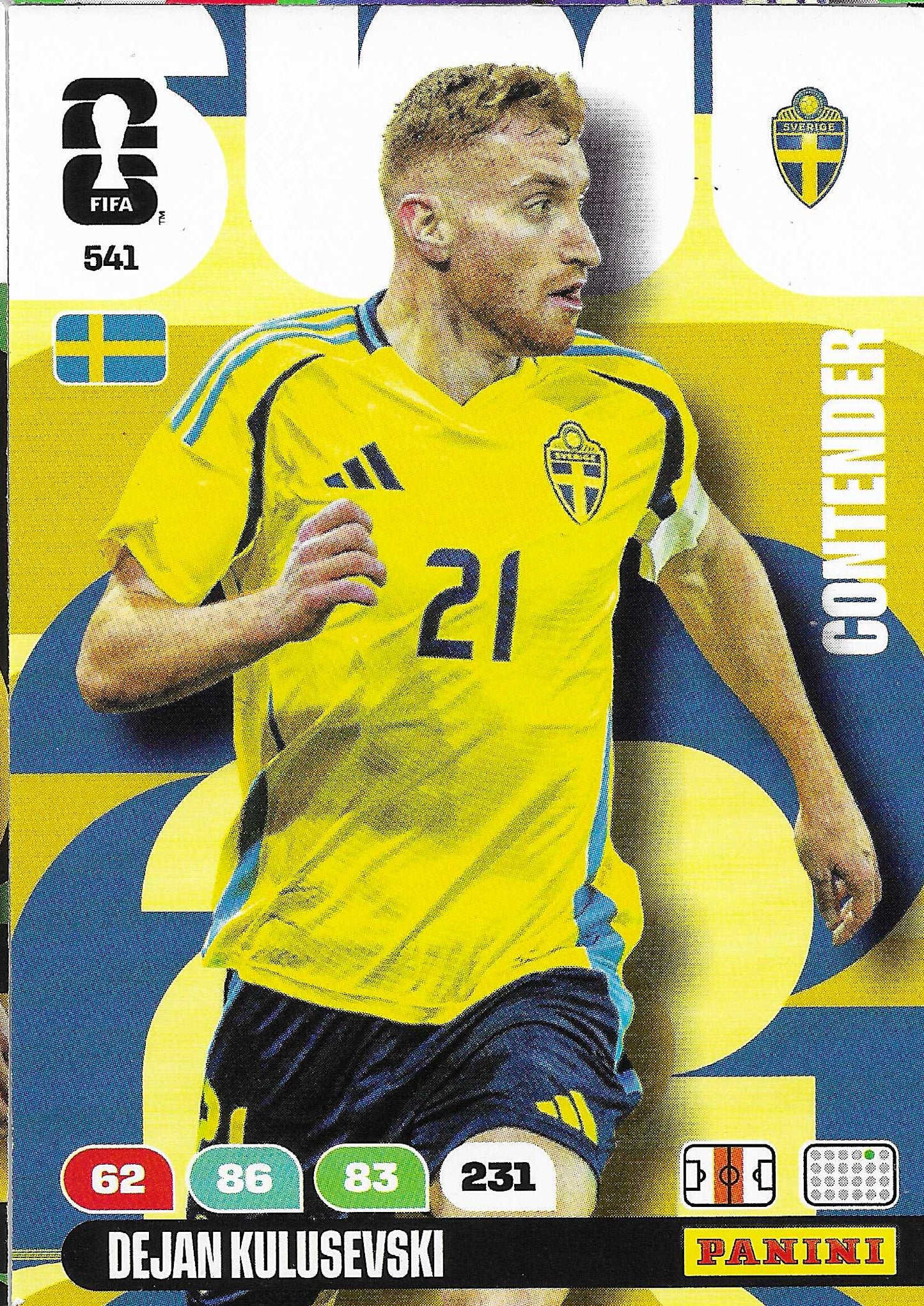 Kulusevski Contenders (541) - Adrenalyn XL World Cup 2026