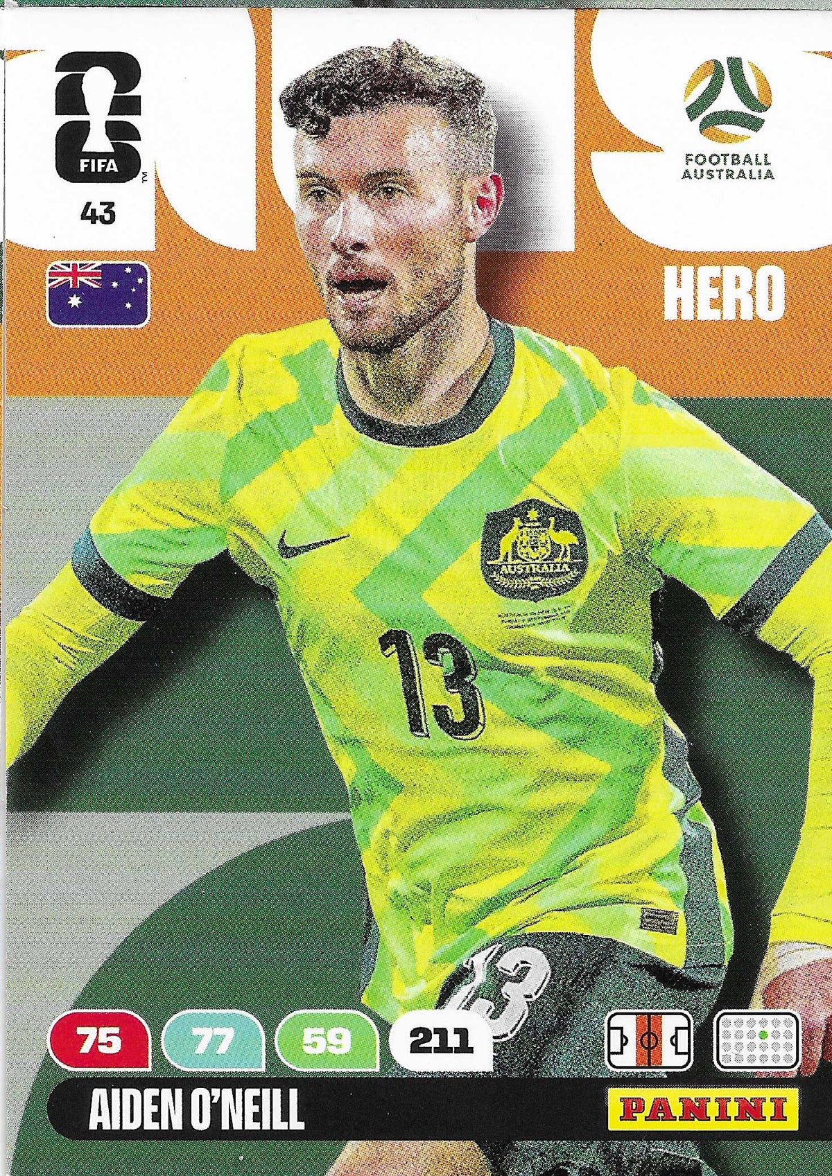 Aiden O'Neill Básica (43) - Adrenalyn XL World Cup 2026