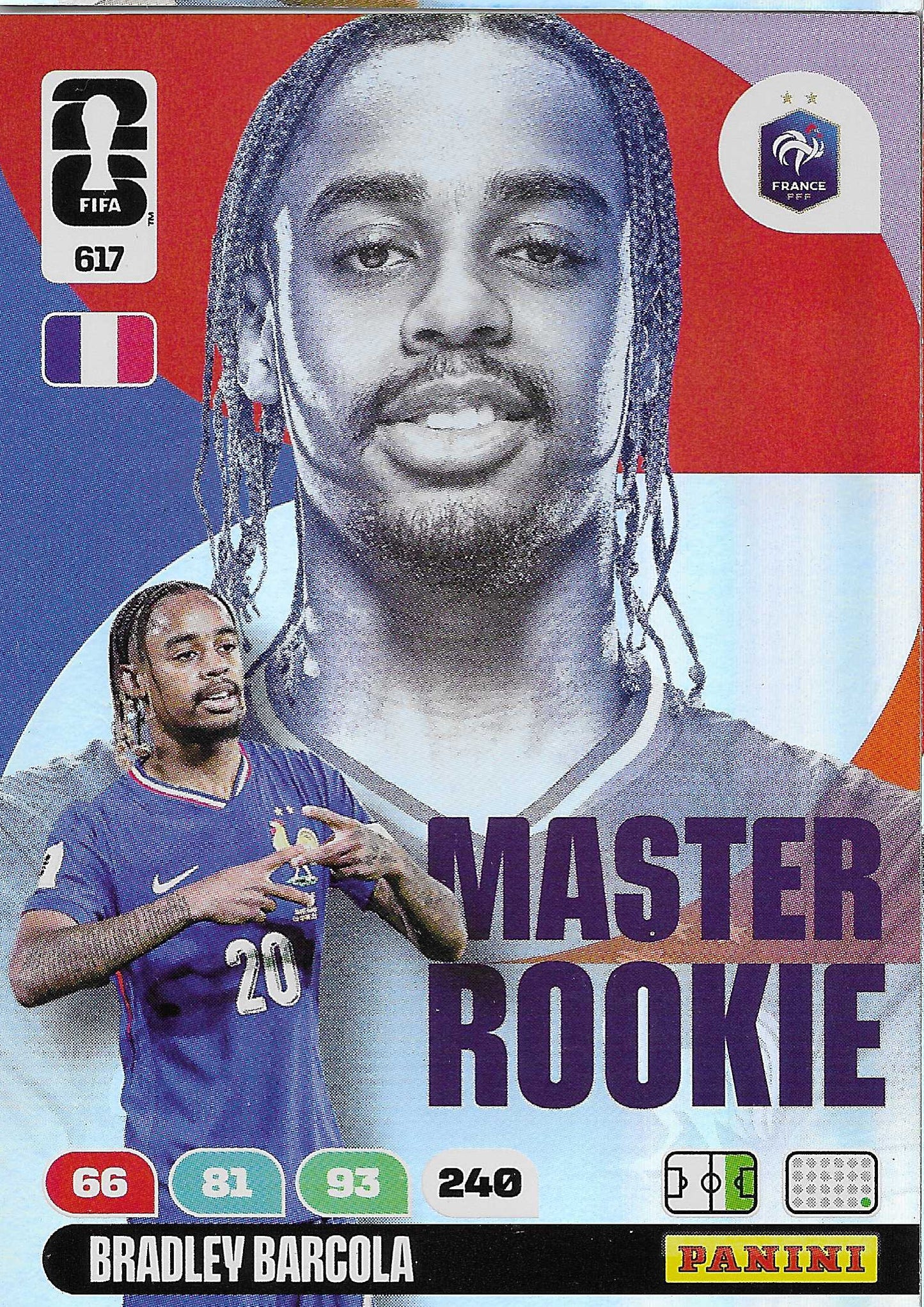 Barcola Master Rookie (617) - Adrenalyn XL World Cup 2026