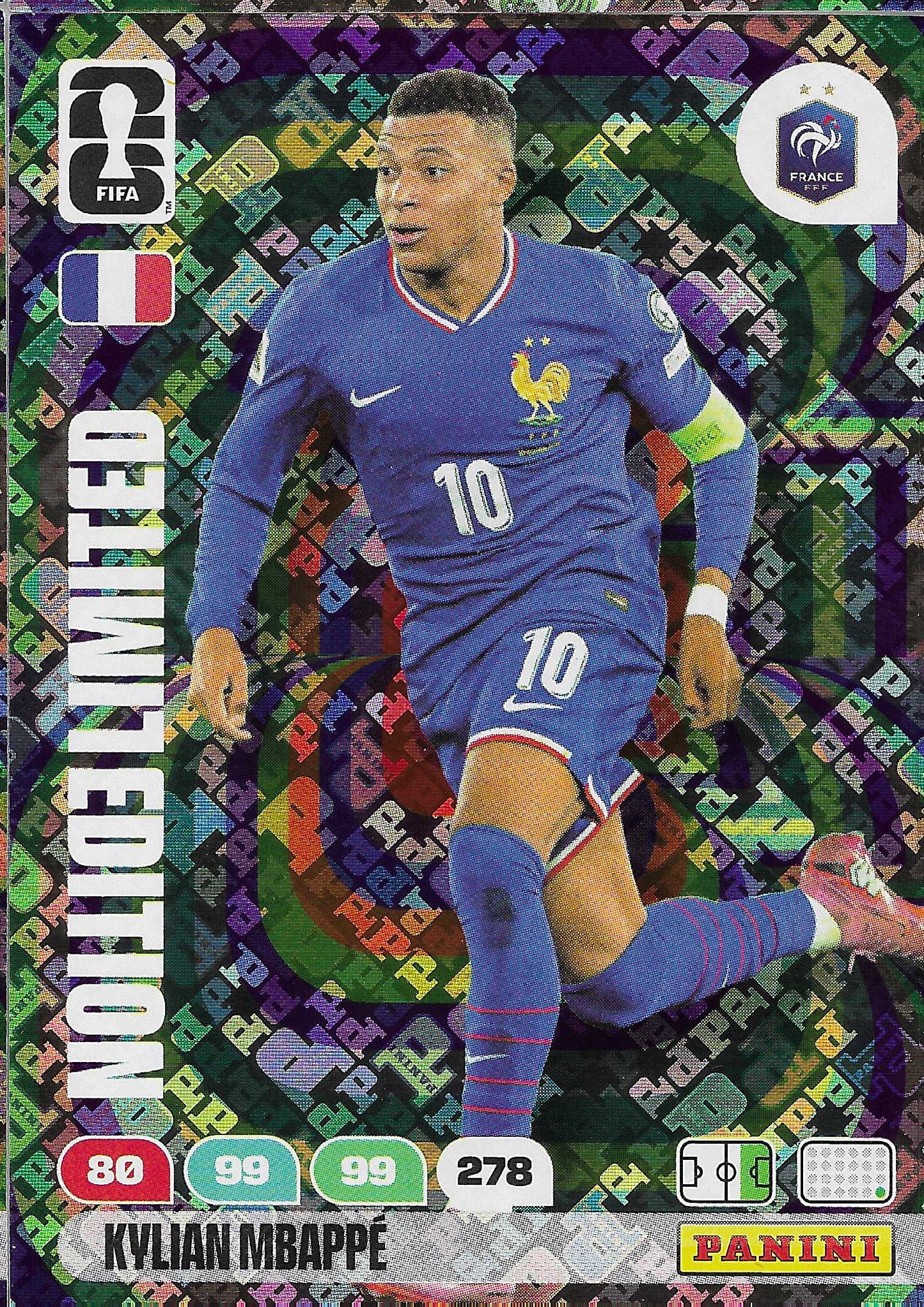 Kylian Mbappé Edición Limitada (EL3) - Adrenalyn XL World Cup 2026