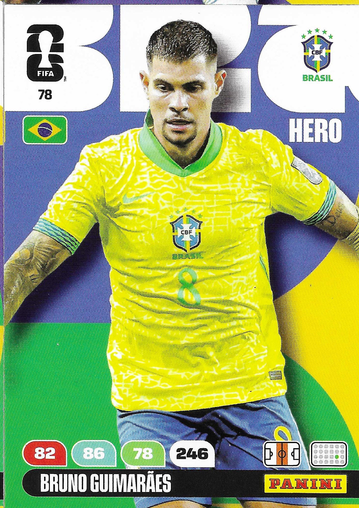 Bruno Guimaraes Básica (78) - Adrenalyn XL World Cup 2026