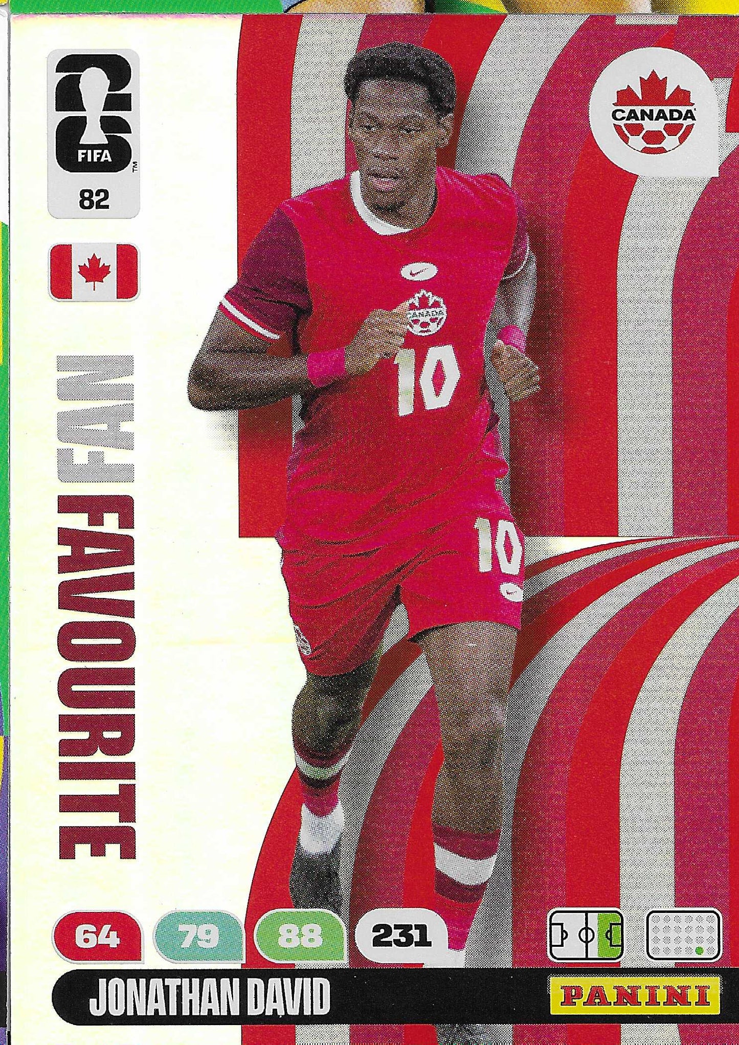 Jonathan David Fan Favorite (82) - Adrenalyn XL World Cup 2026