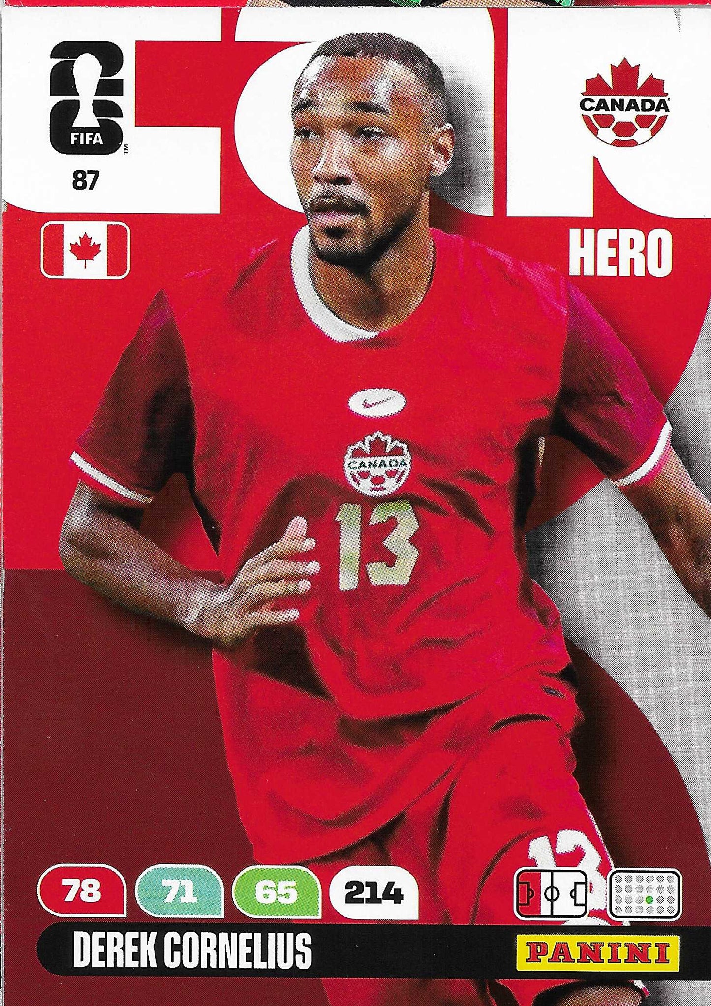 Derek Cornelius Básica (87) - Adrenalyn XL World Cup 2026