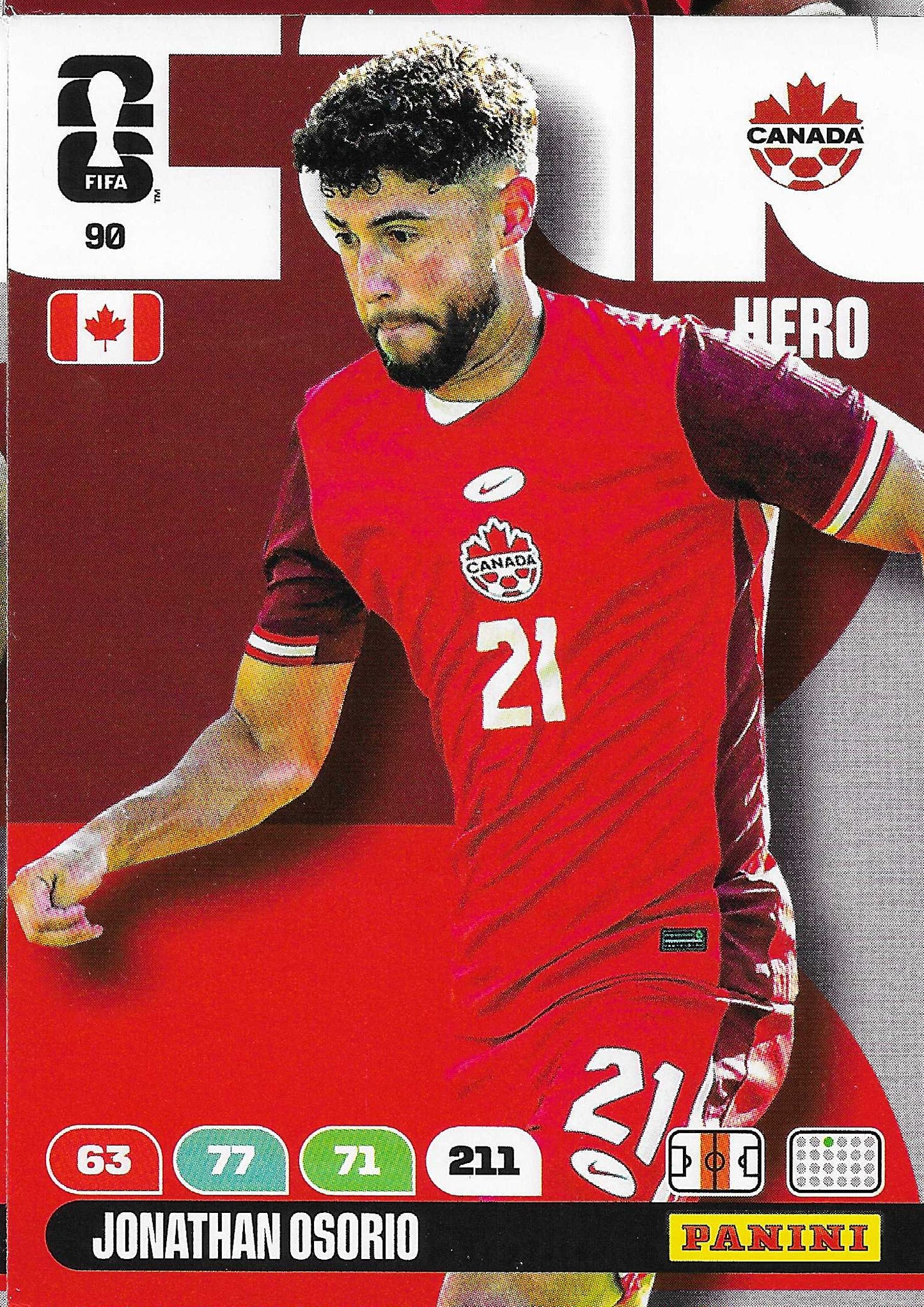Jonathan Osorio Básica (90) - Adrenalyn XL World Cup 2026