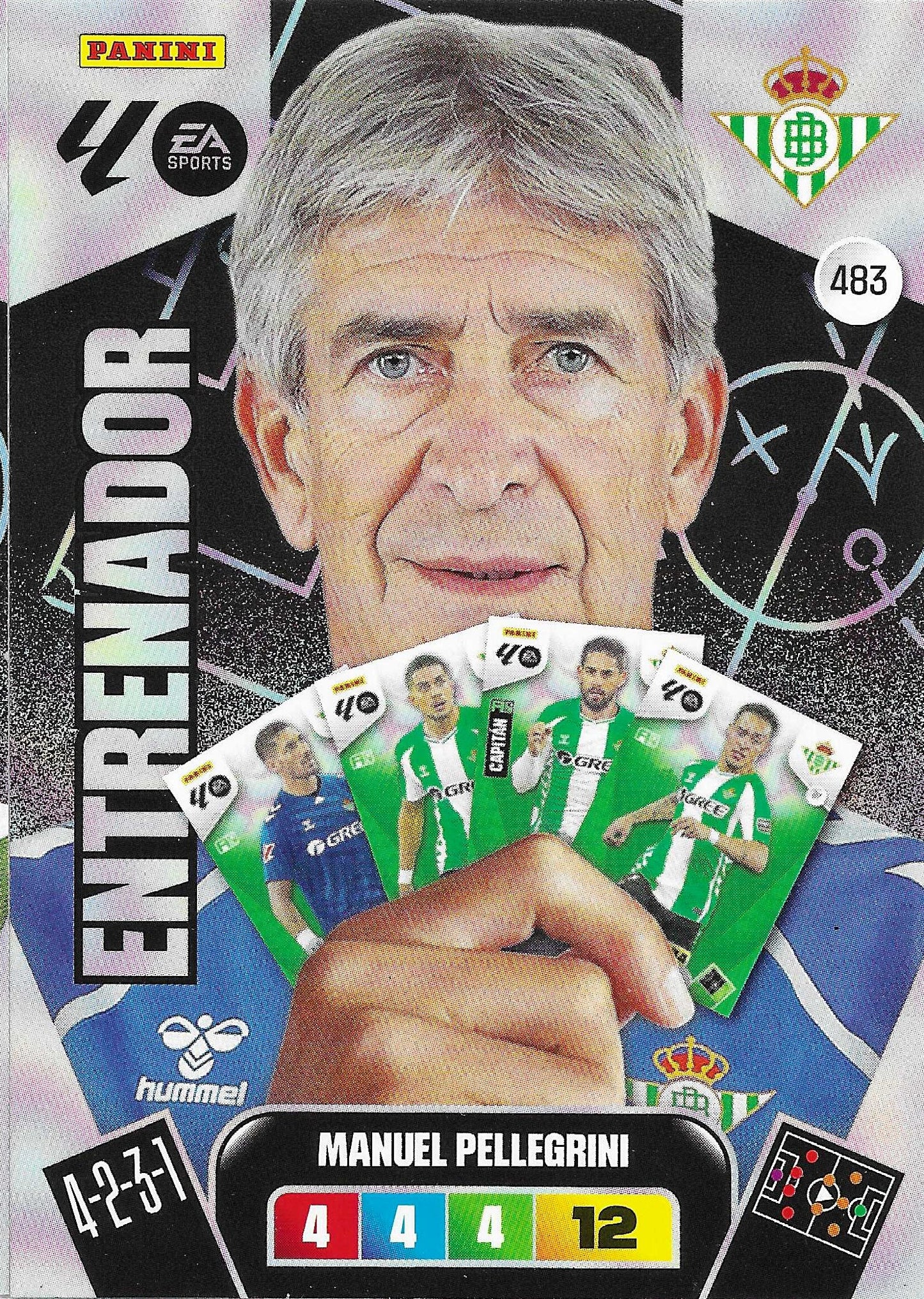 Manuel Pellegrini Entrenador (483) - Adrenalyn XL LaLiga 2025/2026