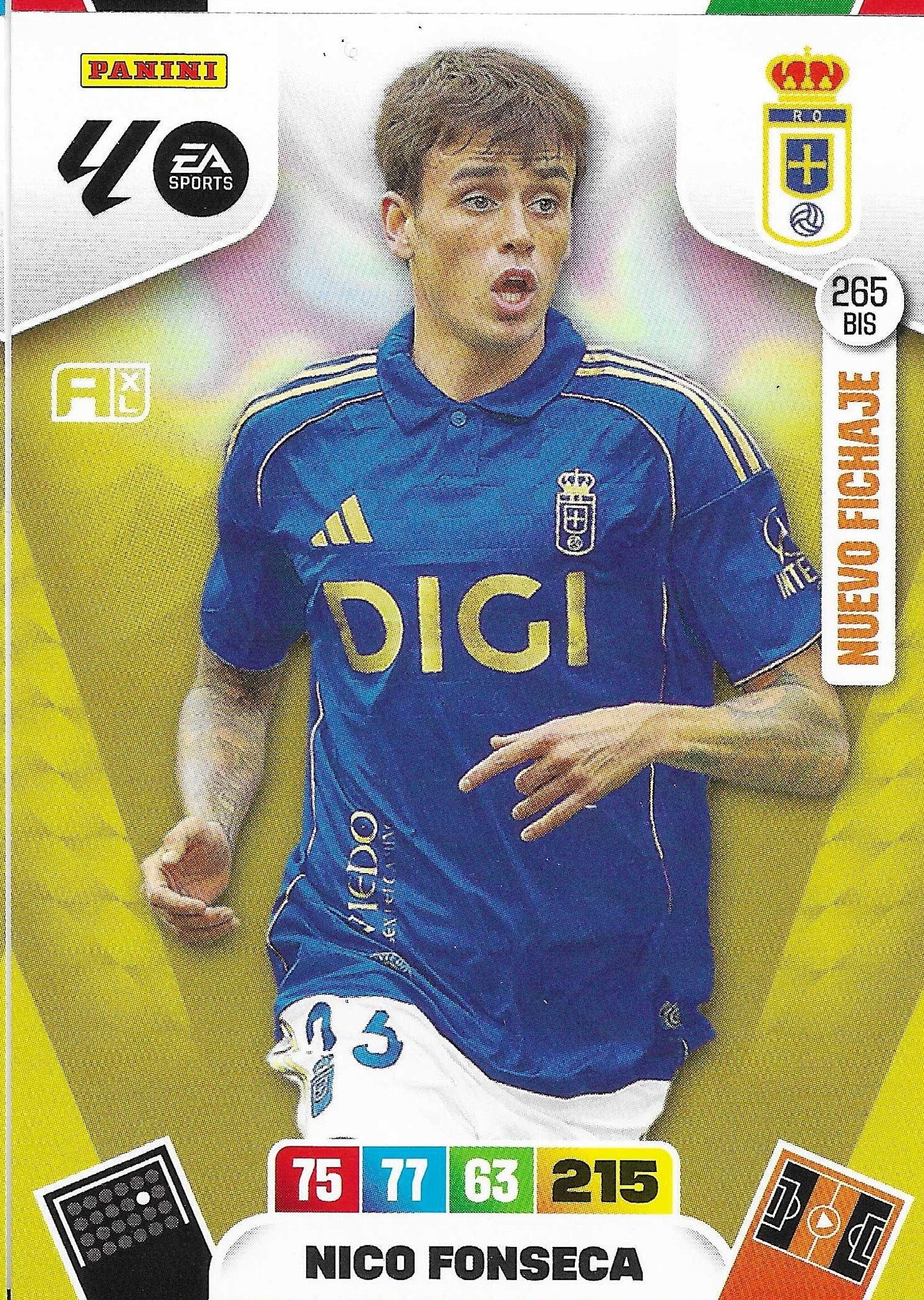 Nico Fonseca Nuevo Fichaje (263BIS) - Adrenalyn XL LaLiga 2025/2026