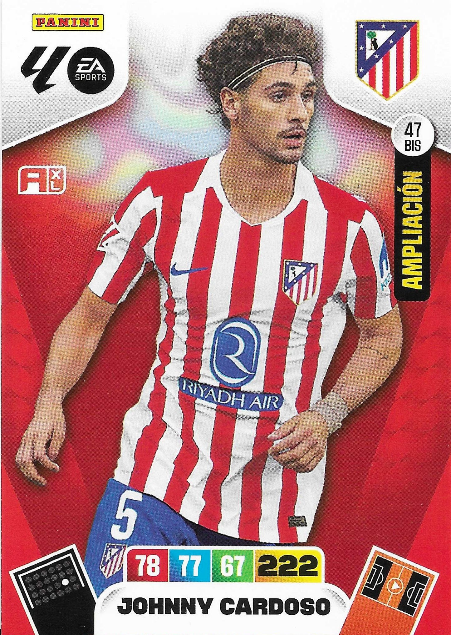 Johnny Cardoso Ampliación (47BIS) - Adrenalyn XL LaLiga 2025/2026
