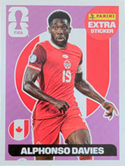 Alphonso Davies Extra Sticker Base (EXT13) - Sticker World Cup 2026