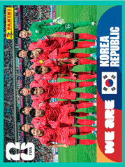 Foto Equipo Corea Del Sur (KOR13) - Sticker World Cup 2026