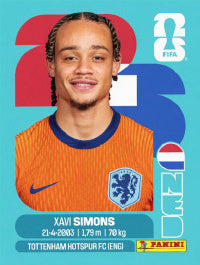 Xavi Simons Países Bajos (NED15) - Sticker World Cup 2026