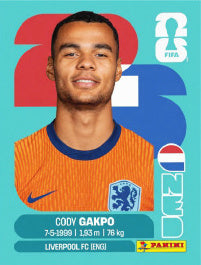 Cody Gakpo Países Bajos (NED20) - Sticker World Cup 2026