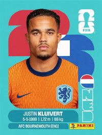 Justin Kluivert Países Bajos (NED16) - Sticker World Cup 2026