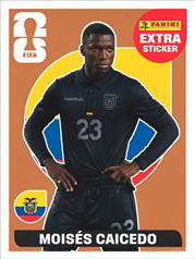 Moisés Caicedo Extra Sticker Bronce (EXT26) - Sticker World Cup 2026
