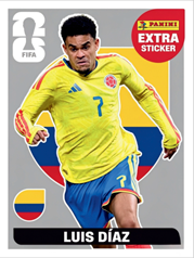 Luis Díaz Extra Sticker Plata (EXT19) - Sticker World Cup 2026
