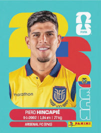 Piero Hincapié Ecuador (ECU4) - Sticker World Cup 2026