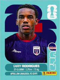 Garry Rodrigues Cabo Verde (CPV15) - Sticker World Cup 2026