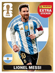 Lionel Messi Extra Sticker Oro (EXT4) - Sticker World Cup 2026