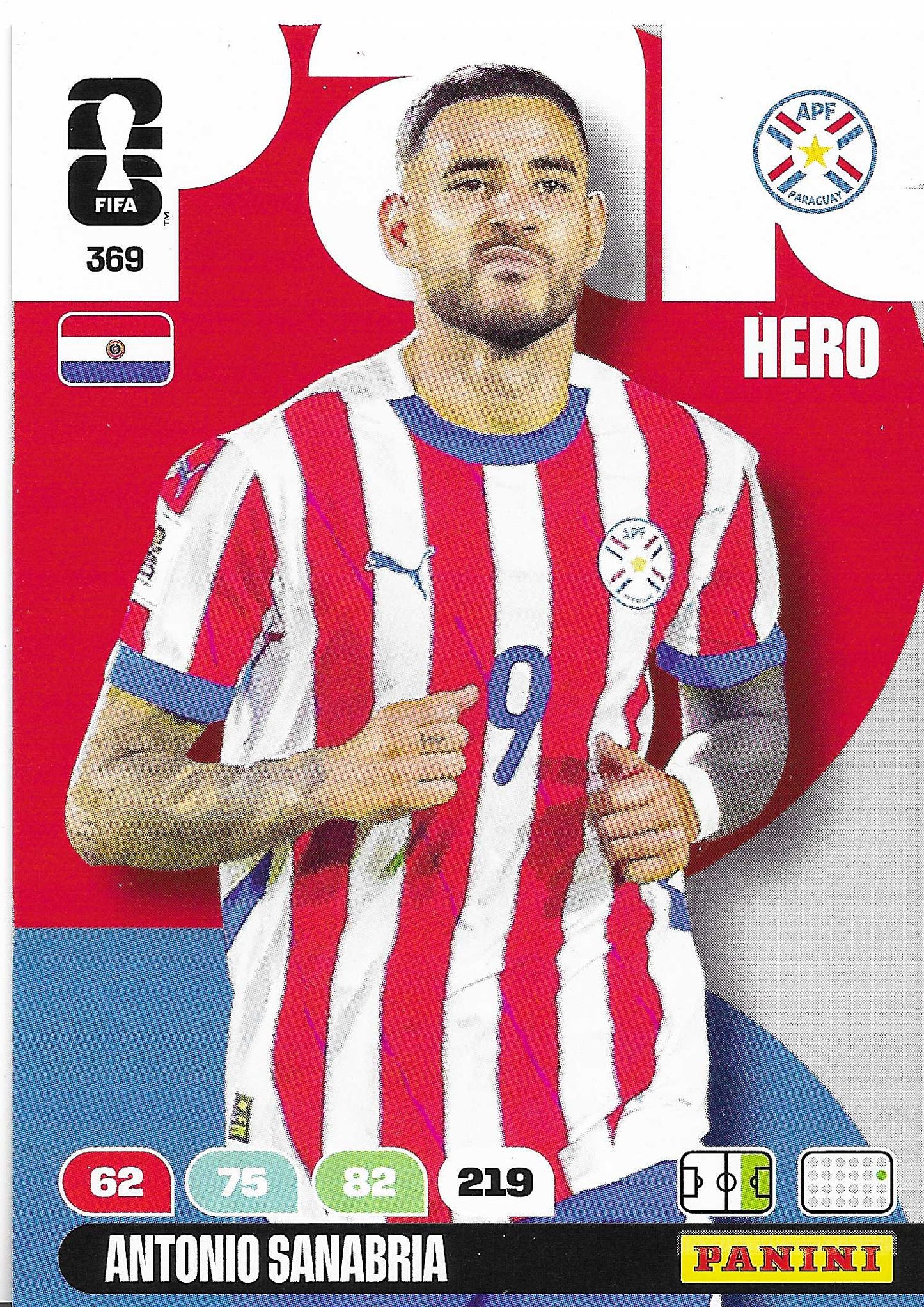 Antonio Sanabria Básica (369)  - Adrenalyn XL World Cup 2026