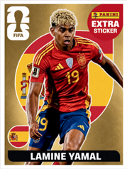 Lamine Yamal Extra Sticker Oro (EXT72) - Sticker World Cup 2026