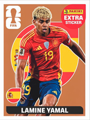 Lamine Yamal Extra Sticker Bronce (EXT70) - Sticker World Cup 2026