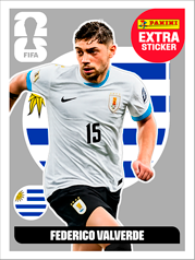 Federico Valverde Extra Sticker Plata (EXT79) - Sticker World Cup 2026