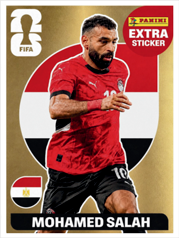 Mohamed Salah Extra Sticker Oro (EXT32) - Sticker World Cup 2026
