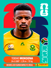 Teboho Mokoena Sudáfrica (RSA11) - Sticker World Cup 2026